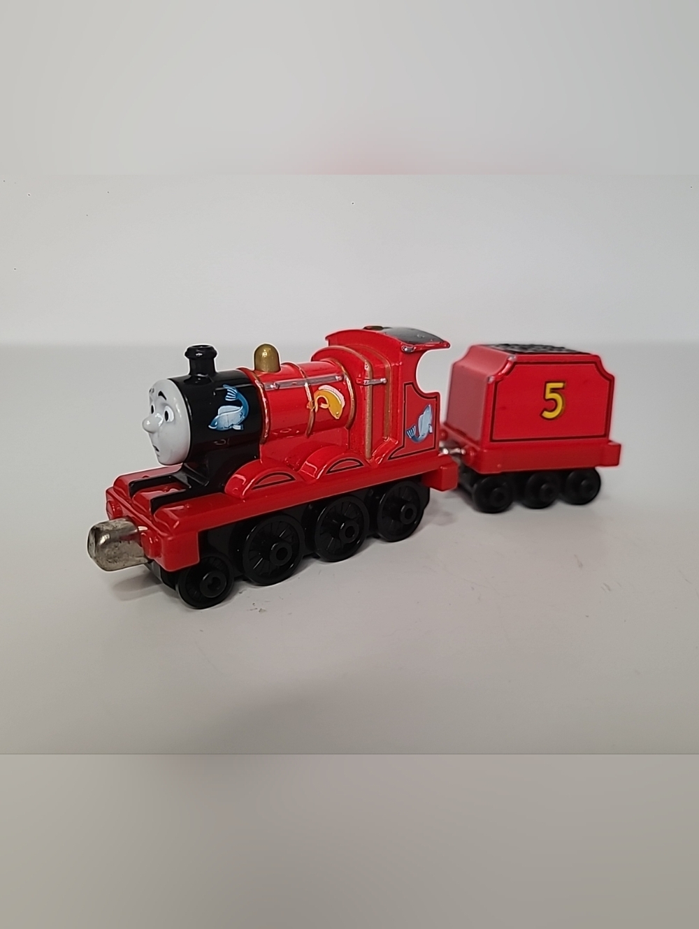 Thomas & Friends Take N Play James & Tender Flying Kipper Fish Covered Train HTF